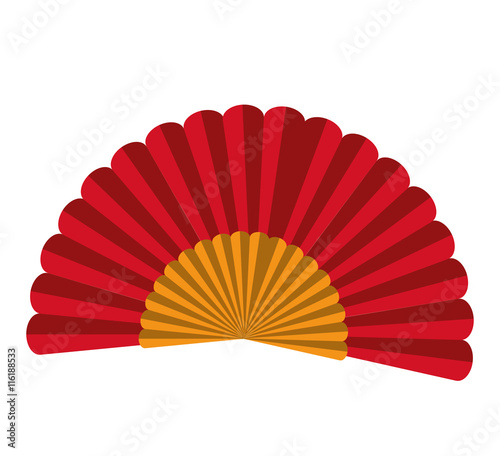 spanish fan isolated icon design, vector illustration graphic 