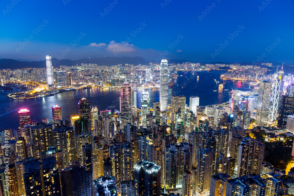 Hong Kong at night