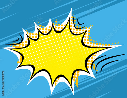 Grunge Retro Comic Book Speech Bubbles. Vector Illustration on Strip Background. Talking Clouds and Sounds