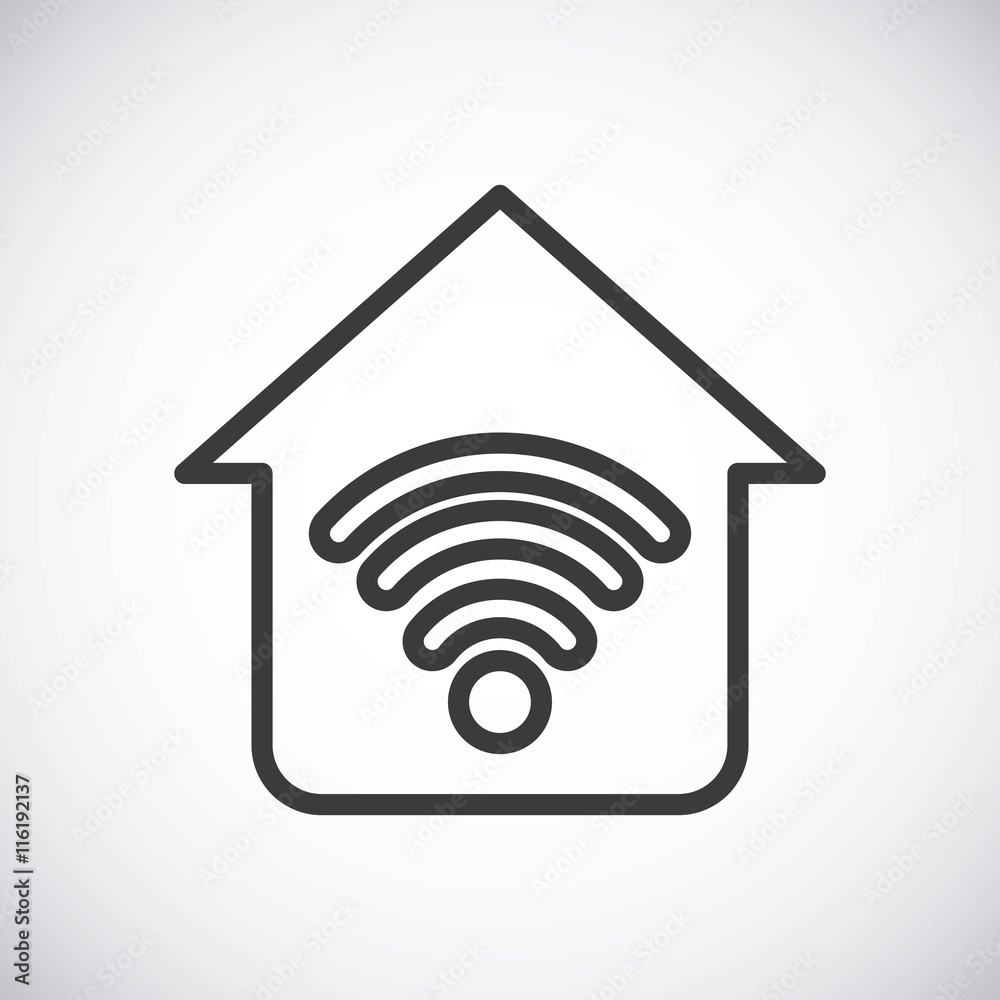 Wifi. Silhouette icon design. Vector graphic Wifi. Silhouette icon design. Vector graphic