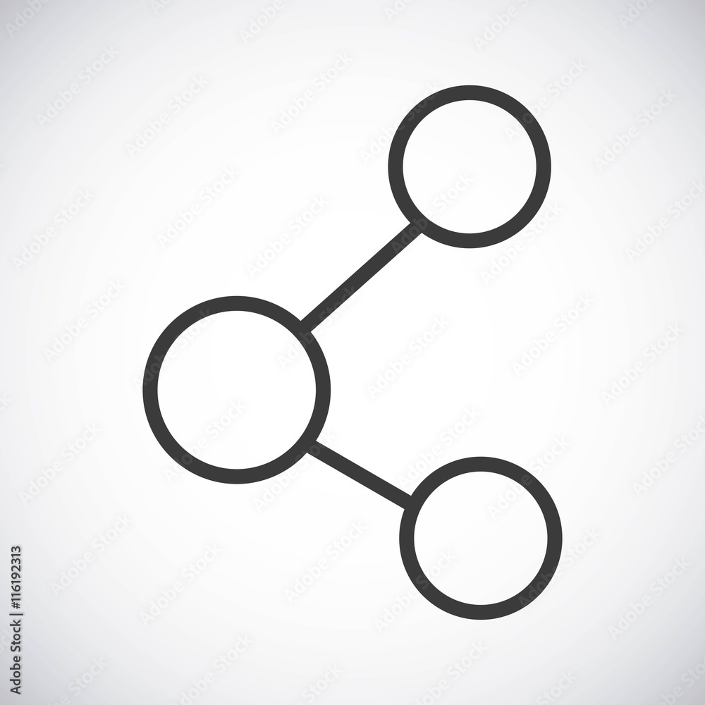 Share. Silhouette icon design. Vector graphic Share. Silhouette icon design. Vector graphic