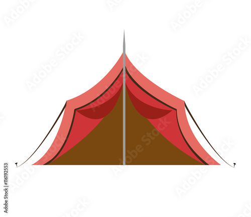 tent camping isolated icon design, vector illustration  graphic 