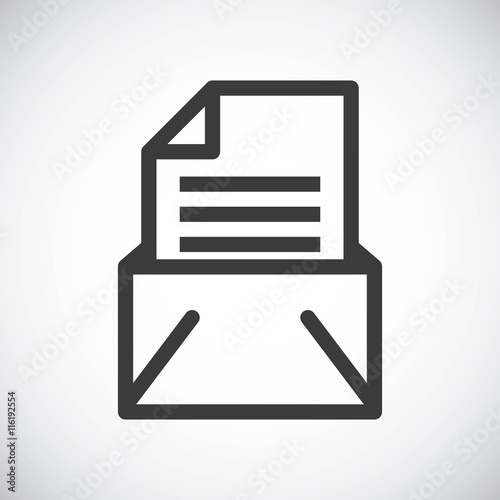 Document. Silhouette icon design. Vector graphic
