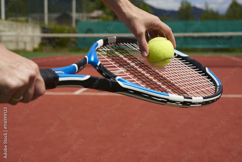 play tennis outdoors