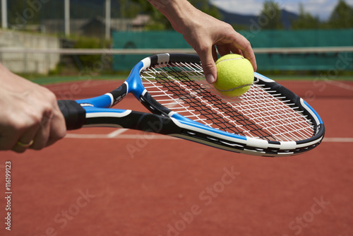 play tennis outdoors