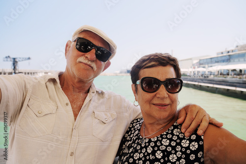 portrait of happy senior couple