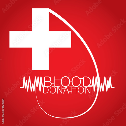 Blood donation, Vector illustration