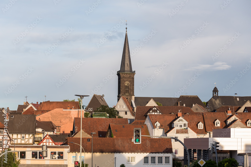 historic city gruenberg hessen germany