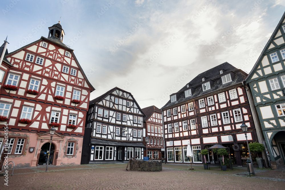historic city gruenberg hessen germany