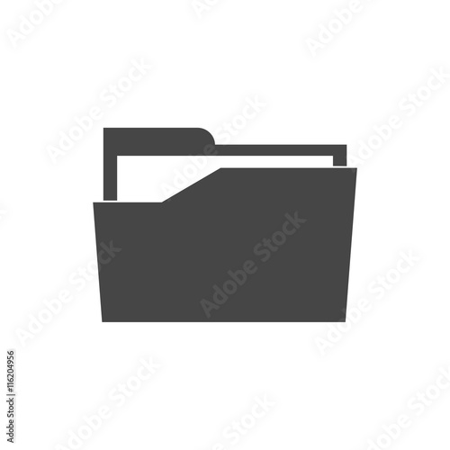 Folder Vector illustration, Document folder sign