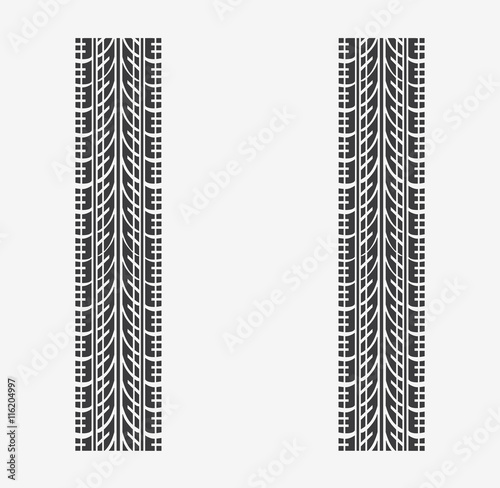 Tire tracks