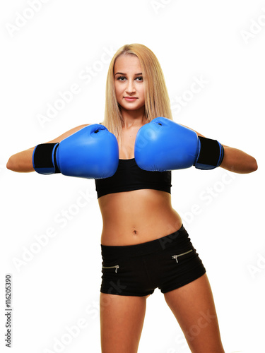 Woman boxer © muro