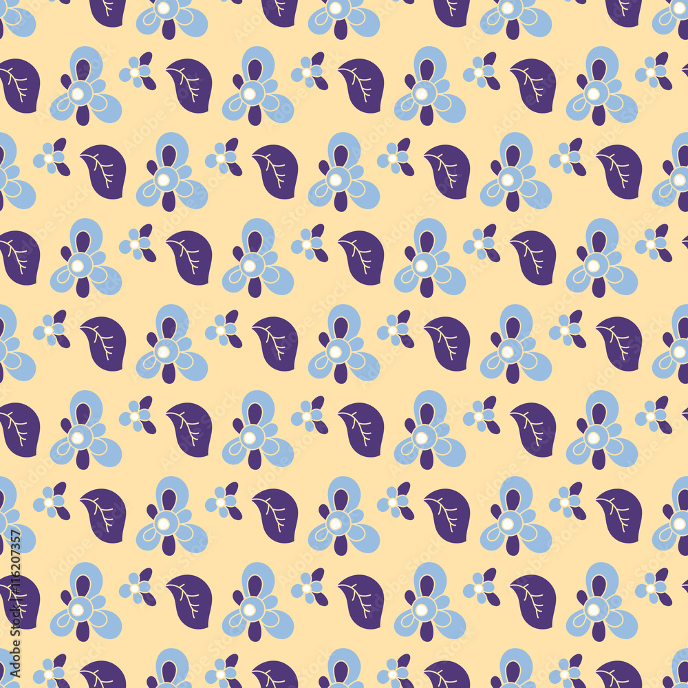 Seamless Floral Pattern for Patchwork Seamless Floral Pattern for Patchwork