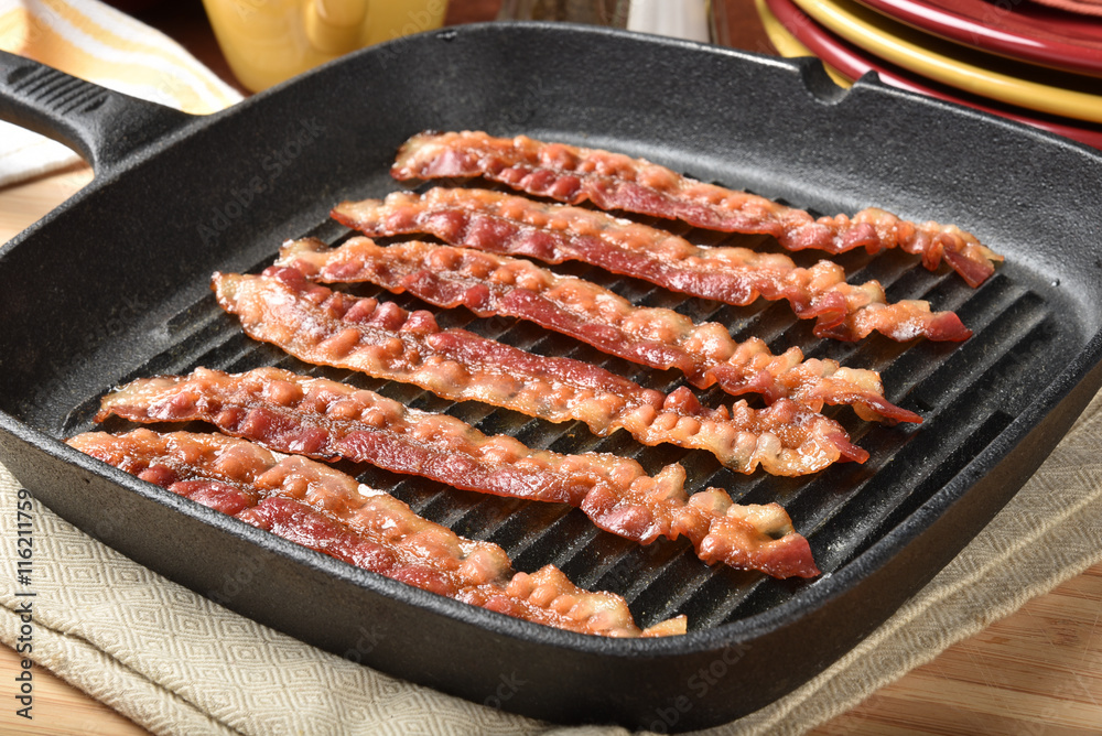 Fried bacon