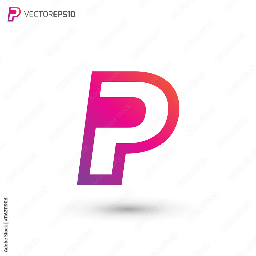 Simple Letter P Logo Simple Letter P Logo