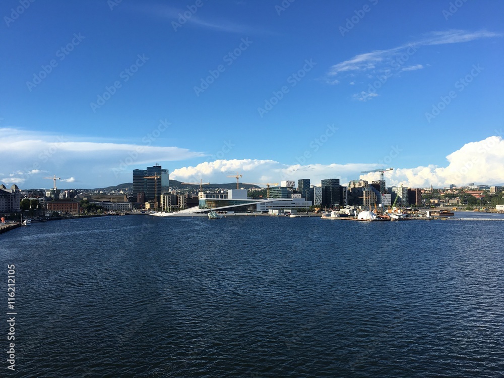 The Oslo skyline and Opera House