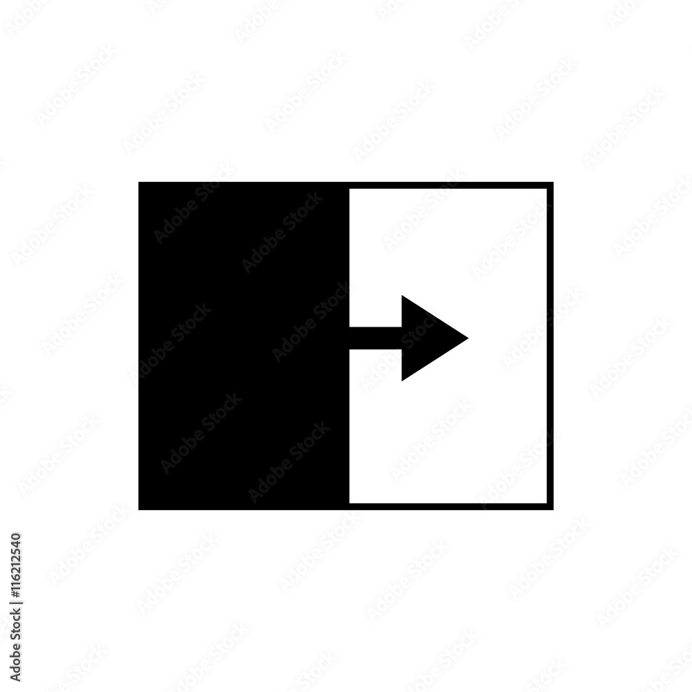 Exit icons vector Exit icons vector