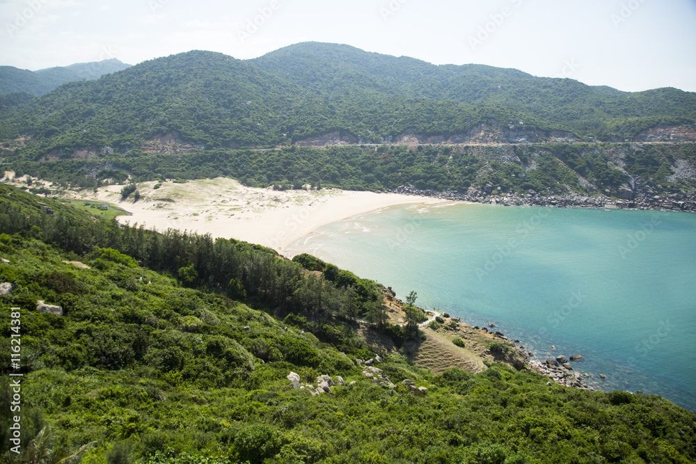 Vietnam Phu yen Bay with a wild beach