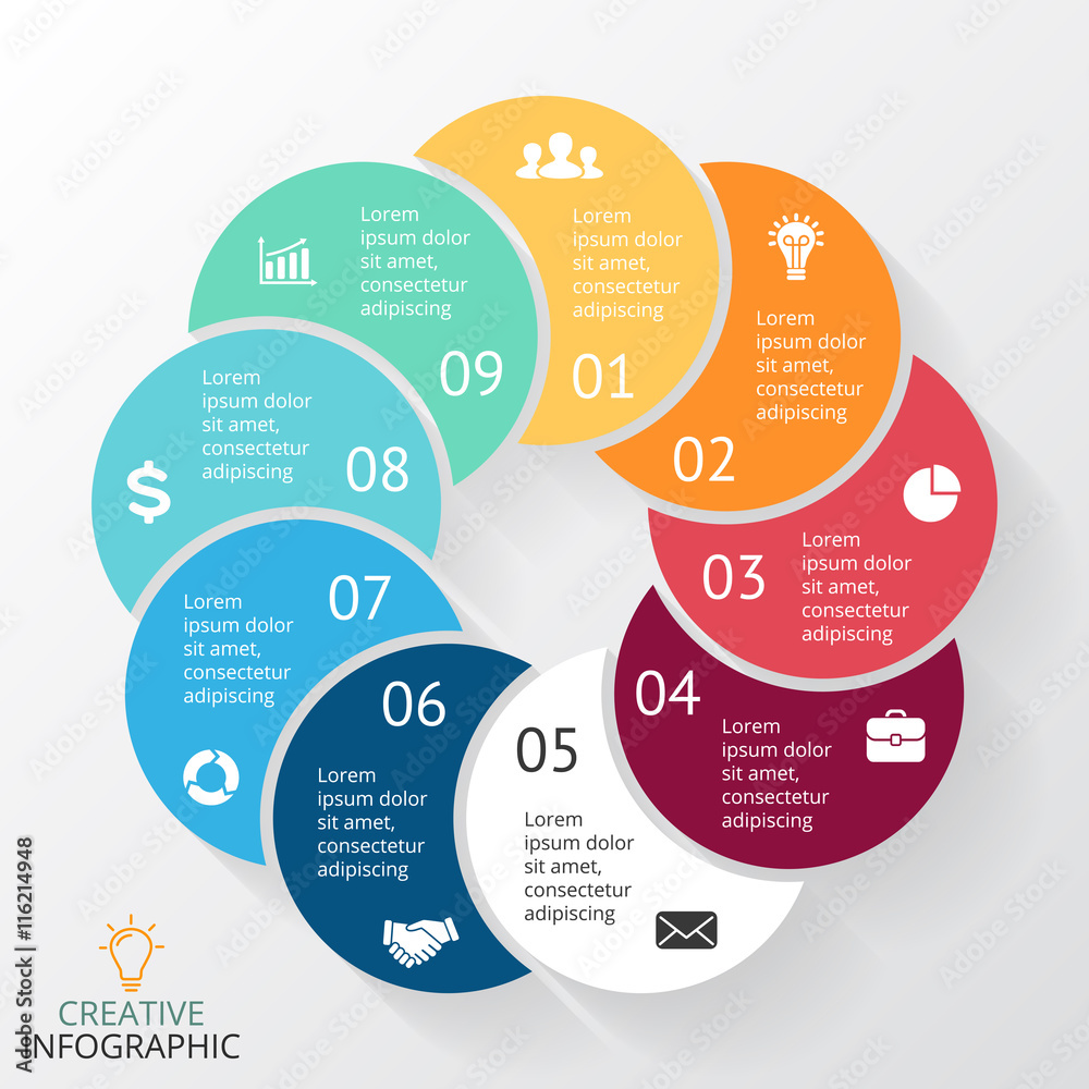 Vector circle arrows infographic, cycle diagram, graph, presentation ...