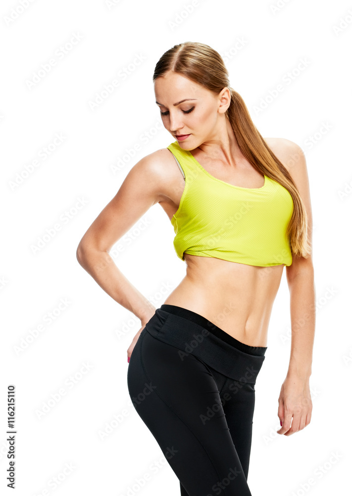 sporty Woman with beautiful body after diet sporty Woman with beautiful body after diet