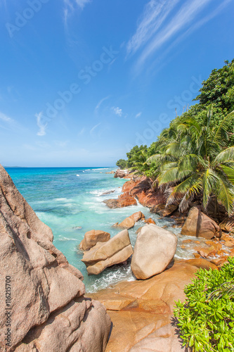 anse Patates, île de la Digue, Seychelles  photo