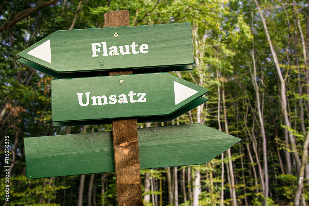 Schild 99 - Umsatz