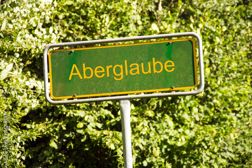 Schild 118 - Aberglaube photo