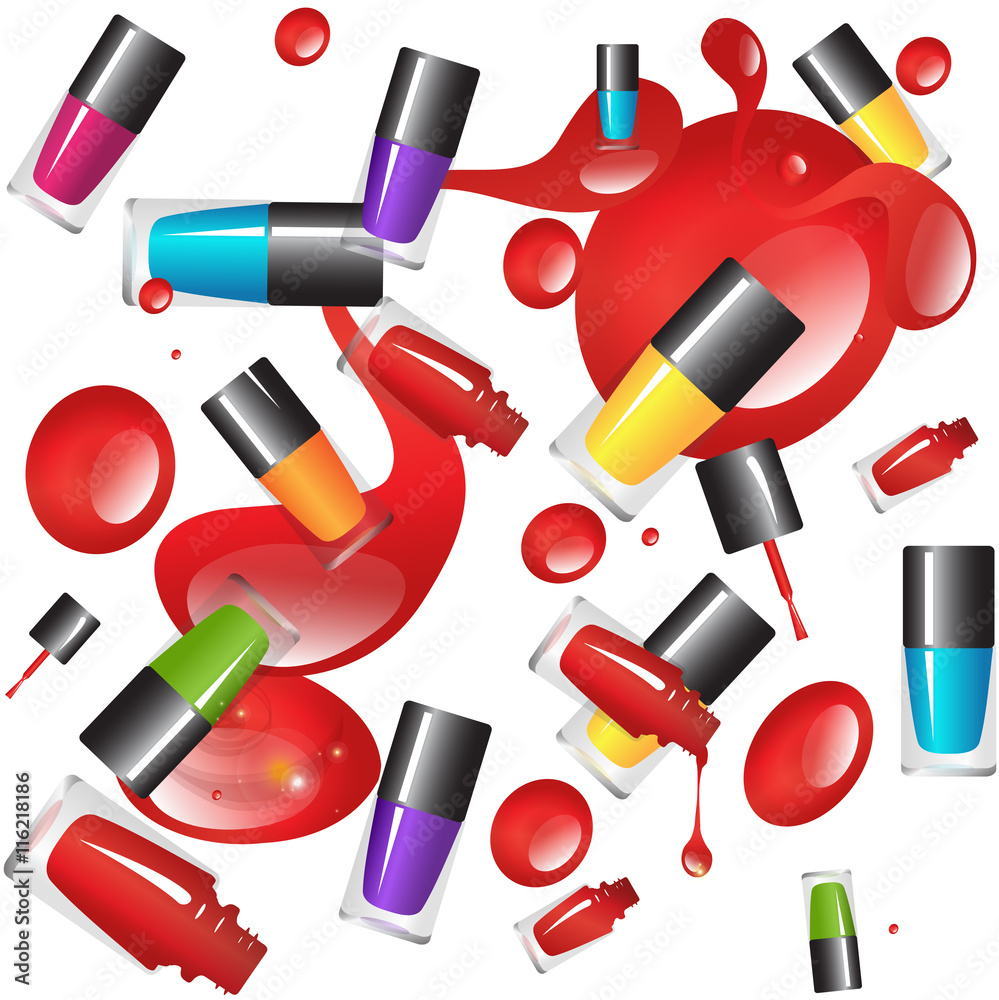Obraz premium nail polish background