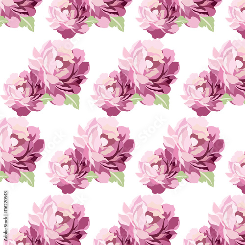 Watercolor Pink flowers Card background. Vintage Vector Pattern flowers texture  textile  wallpaper  background. Rose quartz colors