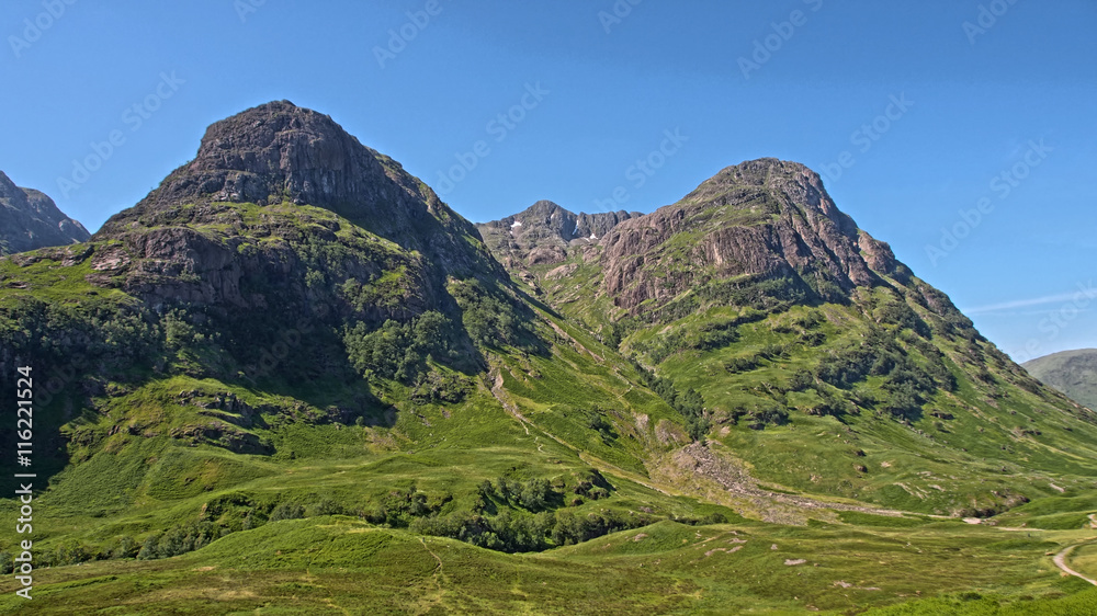 Three Sisters in Glencoe im schottischen Hochland