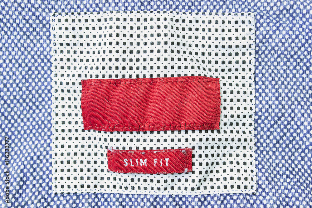 Blank clothes label