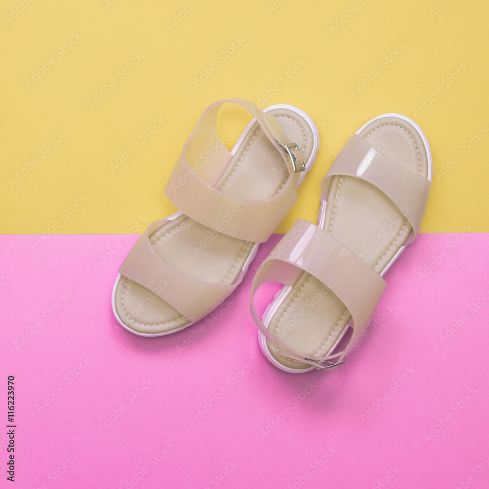trendy plastic shoes for trendy woman. trendy plastic shoes for trendy woman.