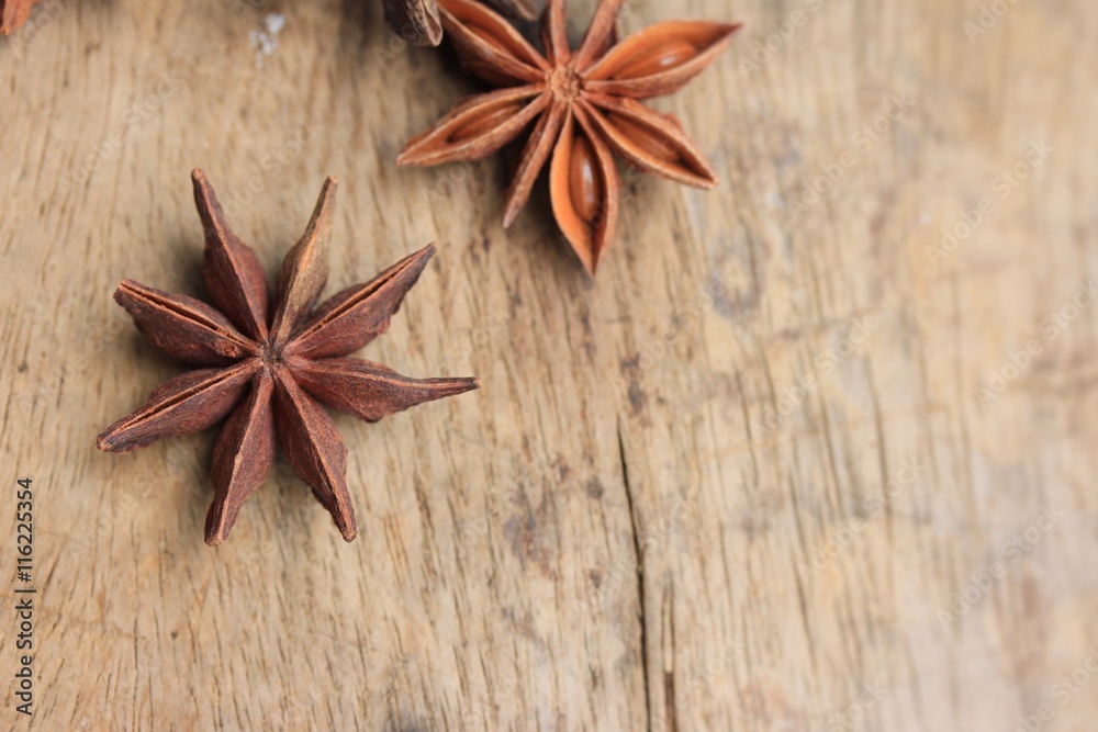 star anise and cinnamon