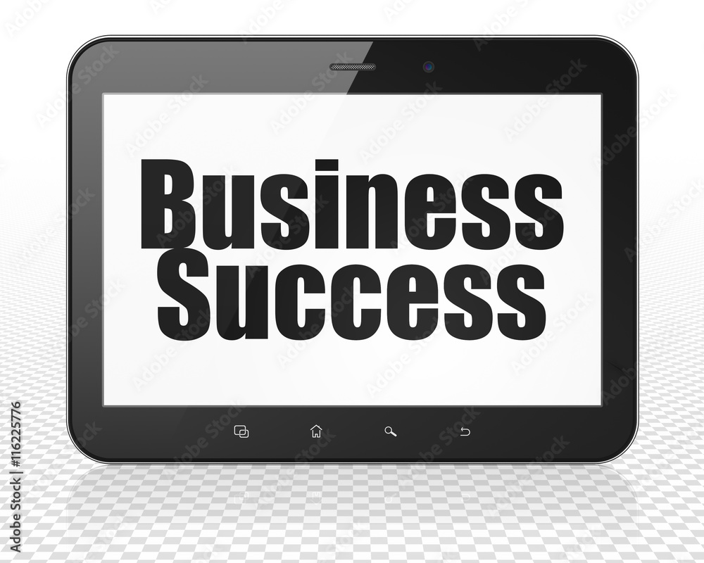 Business concept: Tablet Pc Computer with Business Success on display Business concept: Tablet Pc Computer with Business Success on display