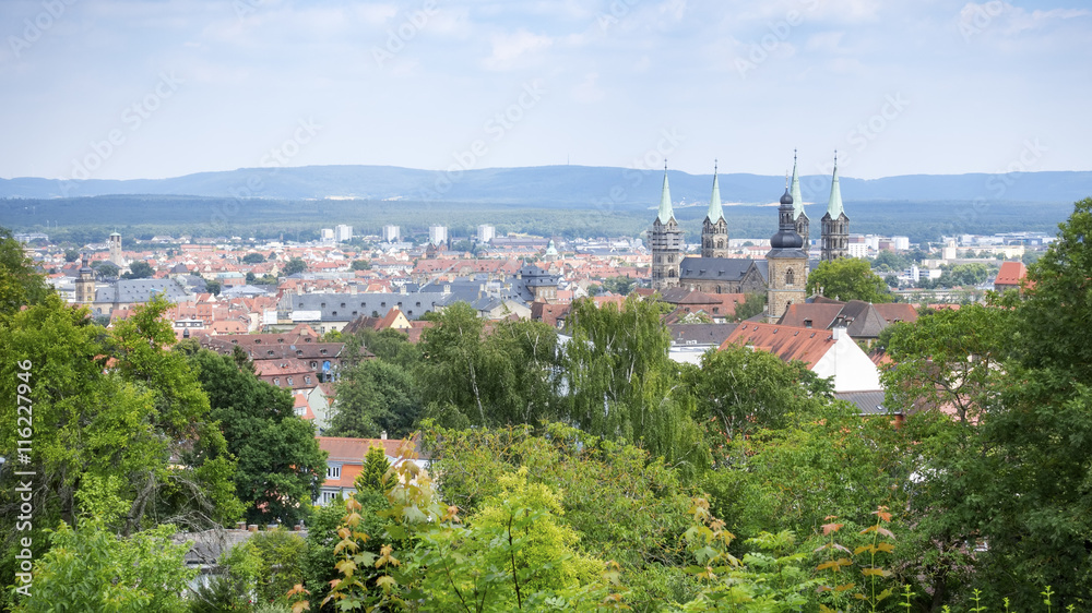 panoramic view over Bamberg