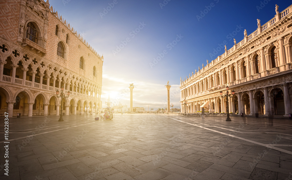 San Marco square in the morning. Venice. Italy.
