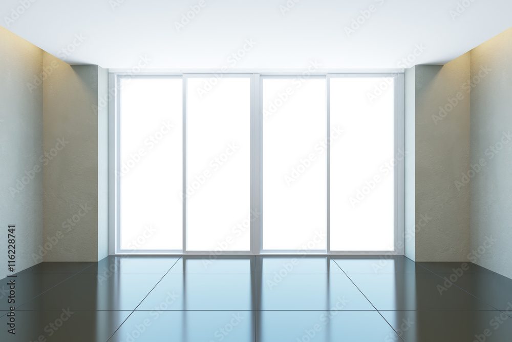 Fototapeta premium empty office room with window