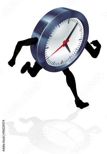Running Clock Concept
