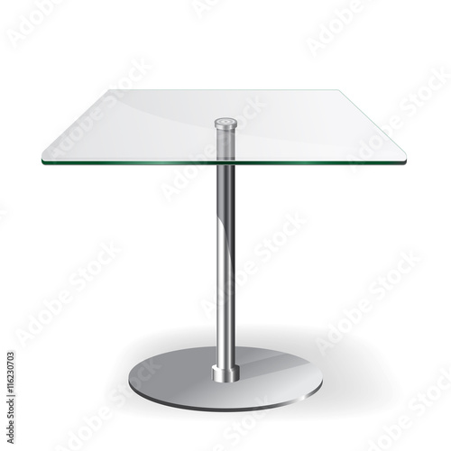 Modern glass table