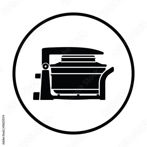 Electric convection oven icon