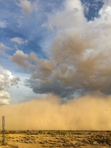 Storm clouds build as a Haboob approaches