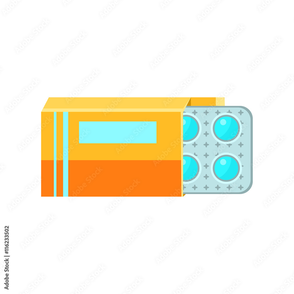Box With Pills Plaster Simplified Icon