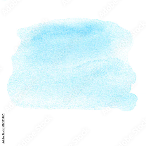 Abstract Turquoise Watercolor background. Colorful blue water co