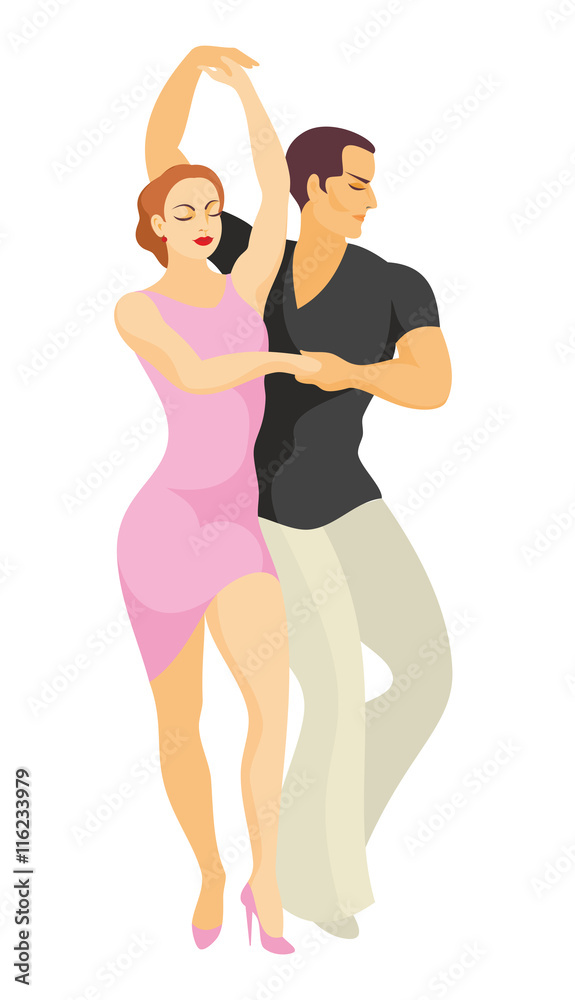 lady and gentleman dance Latin America salsa