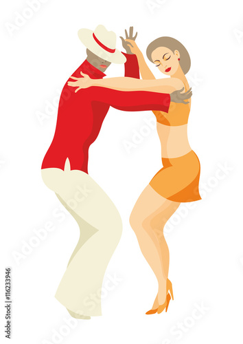 lady and gentleman dance Latin America salsa