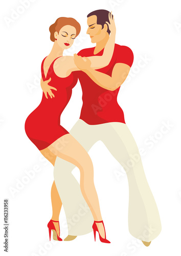 lady and gentleman dance Latin America salsa