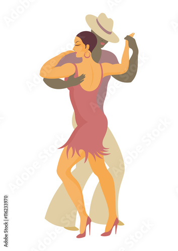 lady and gentleman dance Latin America salsa