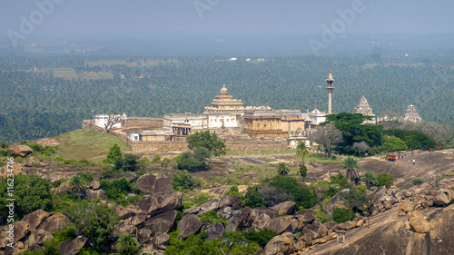 Chandragiri Temple Complex at the Chandragiri hill in Shravanabelagola, India photo