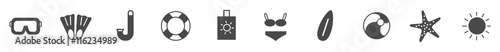 Icons Sommerurlaub