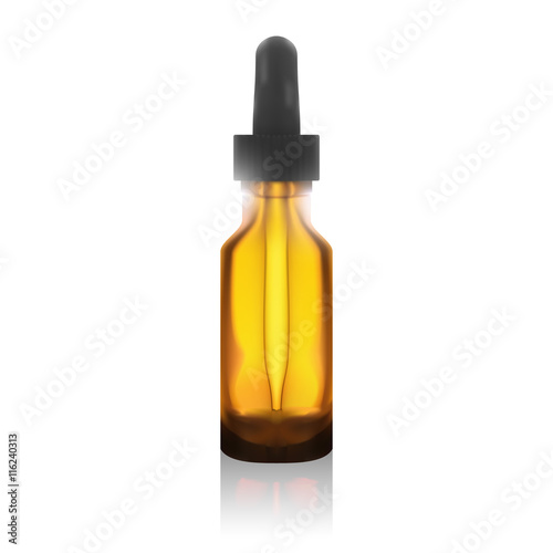 essential oil package isolated on white background